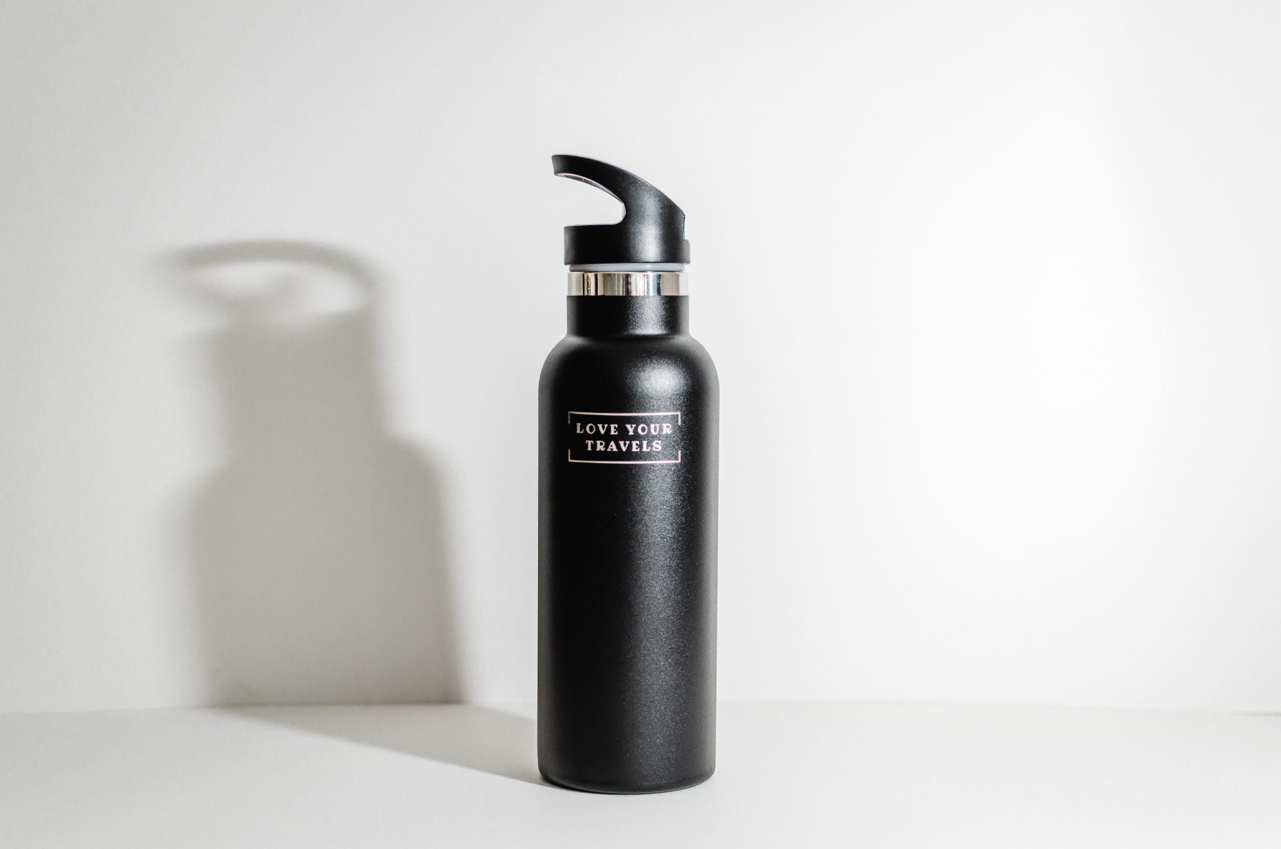 500ML Insulated Water Bottle Black – Love Shack Giftware