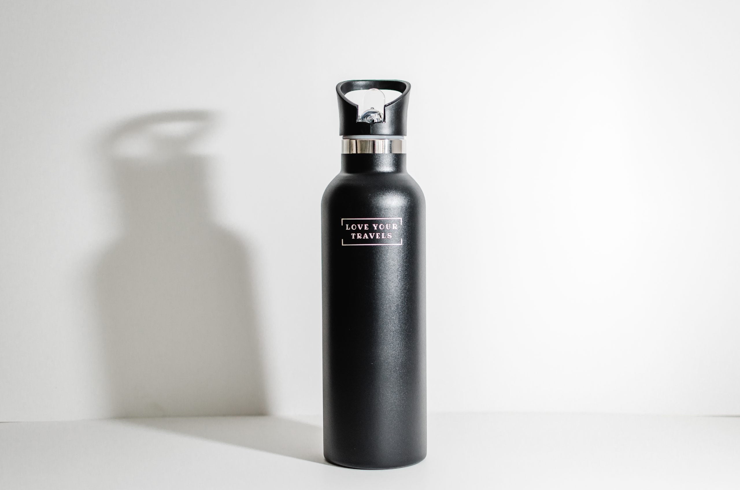 750ML Insulated Water Bottle Black – Love Shack Giftware