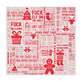 Annabel Trends F#ck Christmas Paper Napkins 20pc with red festive typography on white background