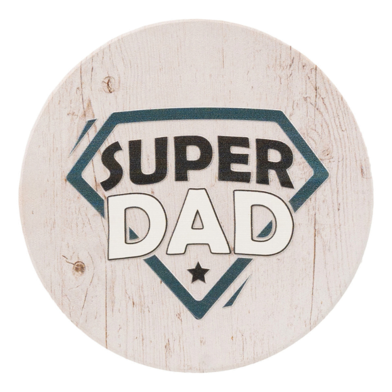 Fathers Day Coasters Super Dad – Love Shack Giftware (2)
