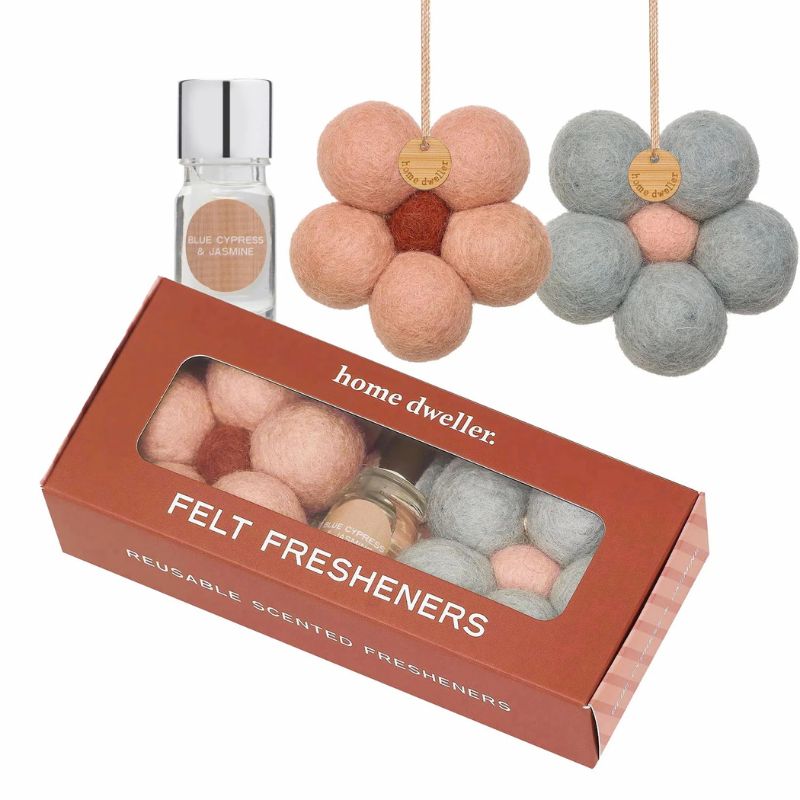 Home Dweller – Felt Fresheners – Blue Cypress & Jasmine – Love Shack Giftware