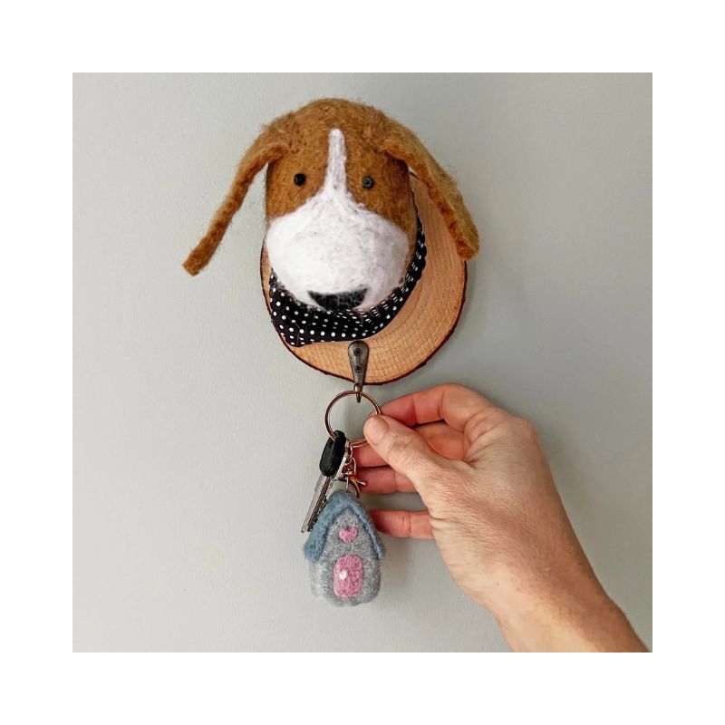 Home Dweller Felt House Keychain – Blue – Love Shack Giftware