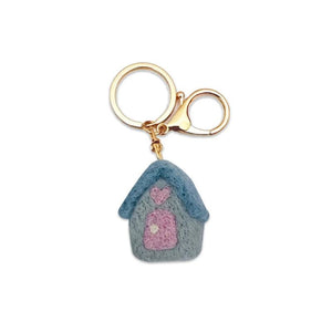 Home Dweller Felt House Keychain – Blue – Love Shack Giftware