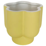 Groovy Flower Planter White & Yellow – Love Shack Giftware
