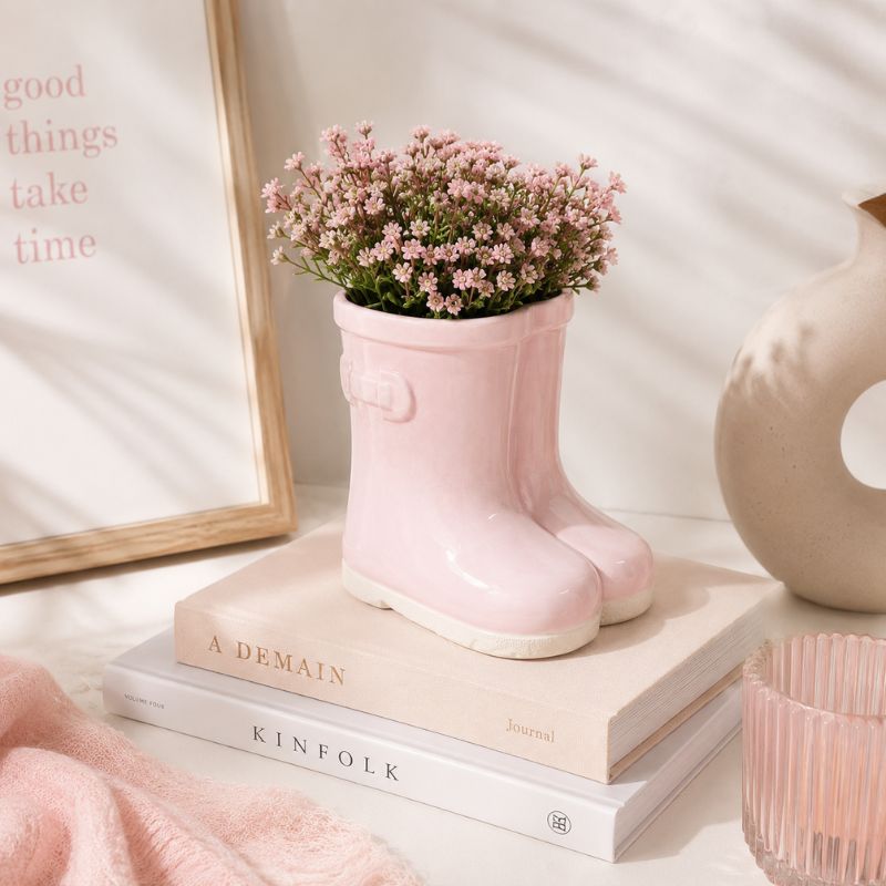 Urban Products - Gumboot Planter Pink 15cm