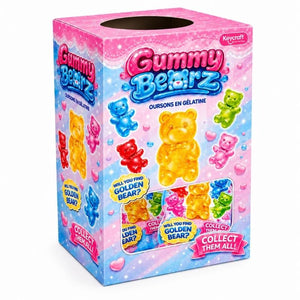 Gummy Bearz mystery pack upright on a pure white background in a packaging box