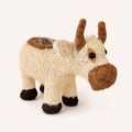 HUSK cow planter natural 36cm on clean white beige background