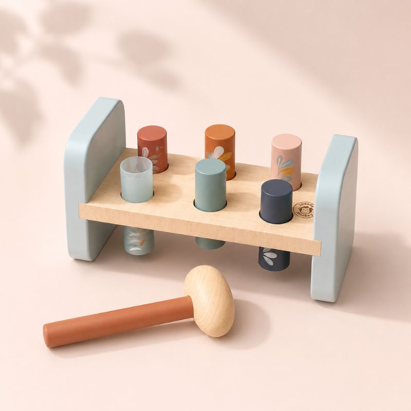 Hammer Bench Wooden Toy for Toddlers