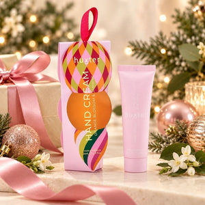 Huxter Orange Blossom and Jasmine hand cream styled as a Christmas gift