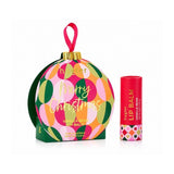 Huxter Vanilla Bean 9g lip balm bauble with colourful Christmas packaging