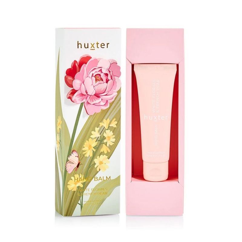 Huxter - Hand Balm Gift Box - 50ml - Pink Flower - White Florals & French Pear