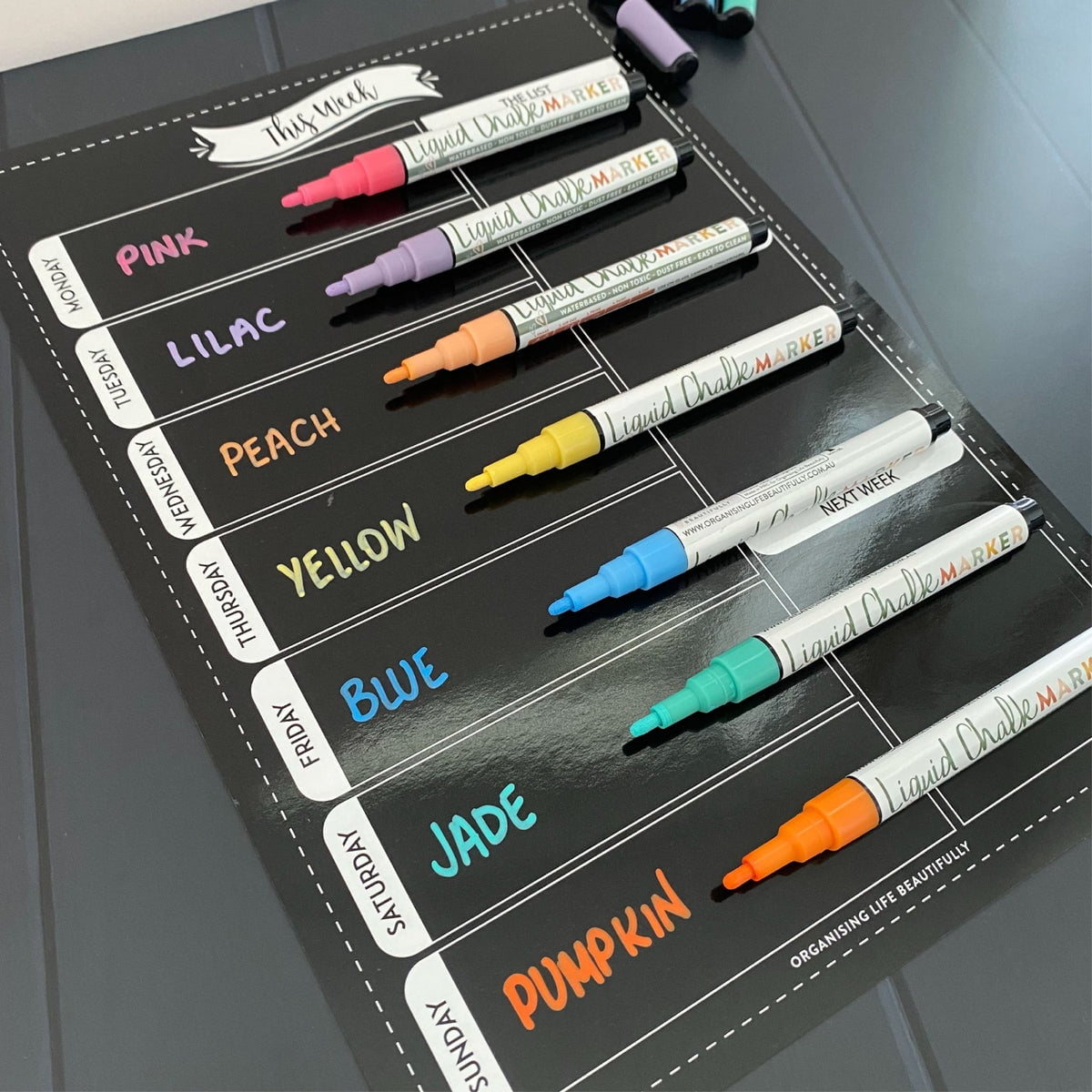 Organising Life Beautifully Liquid Chalk Pens – Love Shack Giftware