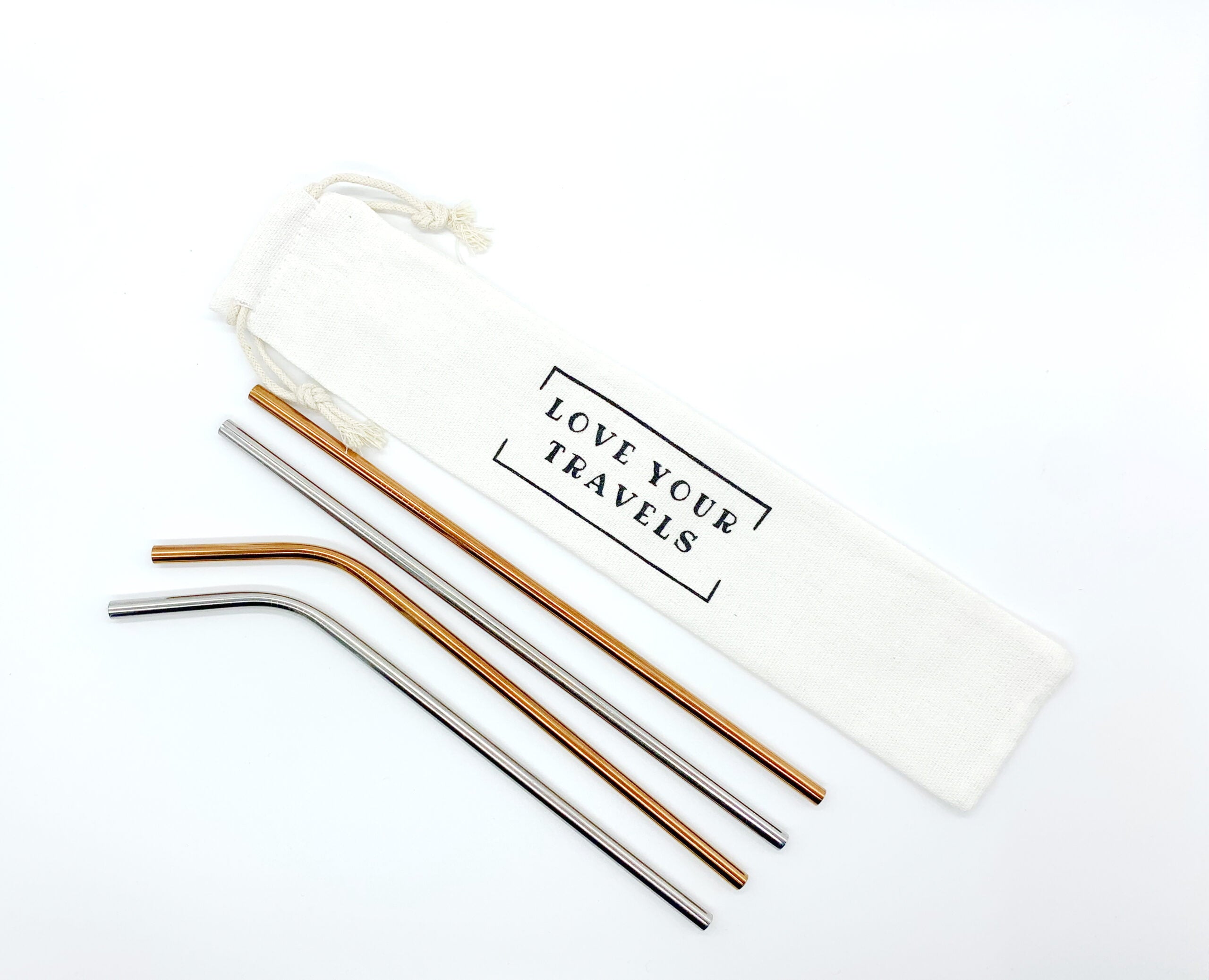 Stainless Steel Straw Set Love Your Travels – Love Shack Giftware