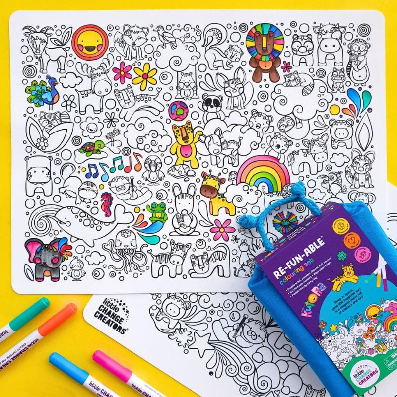 KUTOPIA Re-FUN-able%E2%84%A2 Colouring Set by Kasey Rainbow – Love Shack Giftware