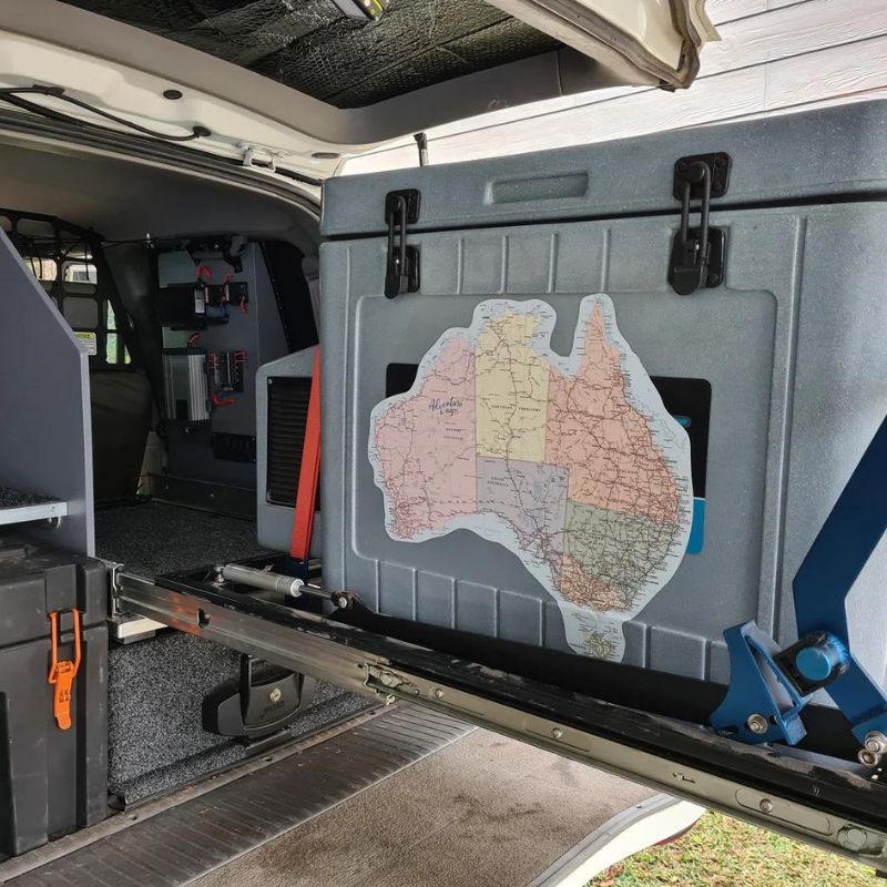 Map of Australia Sticker – UV Outdoors OR Fabric – Love Shack Giftware