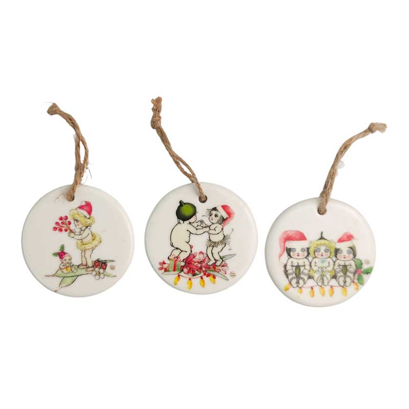 May Gibbs Christmas Ceramic Disc Colourful – Love Shack Giftware