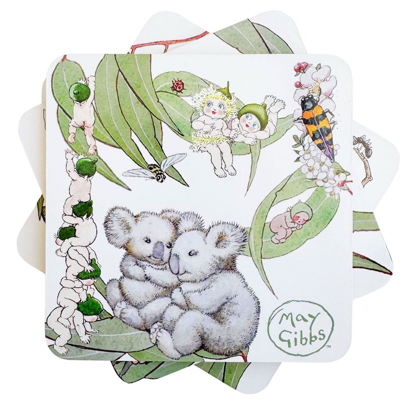 May Gibbs Gumnut Baby Cork & MDF Coaster – Love Shack Giftware