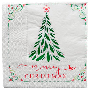 Merry Christmas Napkins Green – Love Shack Giftware