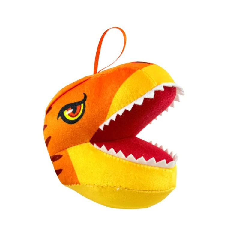 Miraball Surprises Dino Blaze orange and yellow plush dinosaur character