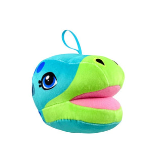 Miraball Surprises Dino Bella blue and green plush dinosaur character