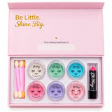 Oh Flossy Deluxe Make Up Set with five eyeshadows, pink blush, lipstick and applicators in gift box