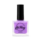 Oh Flossy purple kids nail polish bottle on white background