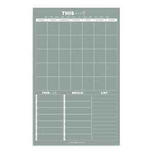 Organising Life Beautifully – Magnet Multi Planner with Weekly Planner, Meal Planner & Notes – Sage – Love Shack Gifware (1)