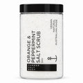 Summer Salt Body Orange and Peppermint Salt Scrub 350g tub on white background