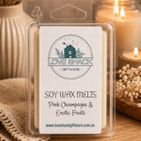 Love Shack Giftware - Pink Champagne and Exotic Fruits Soy Wax Melts