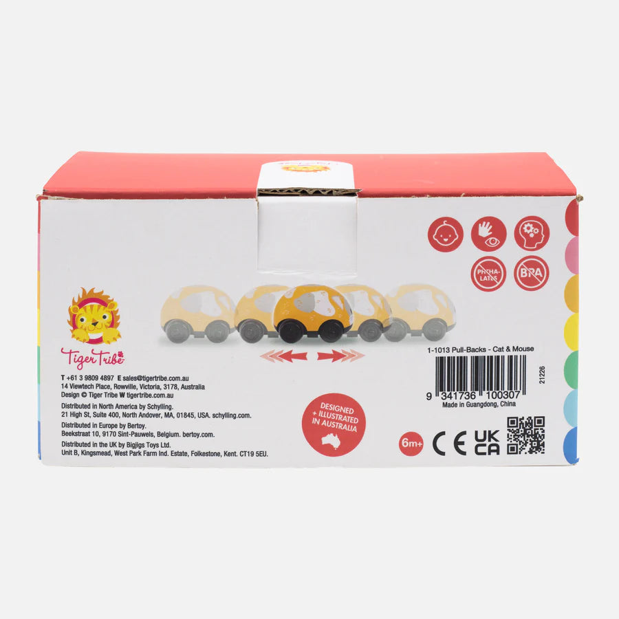 Pull Backs Cat and Mouse Back Image – Love Shack Giftware