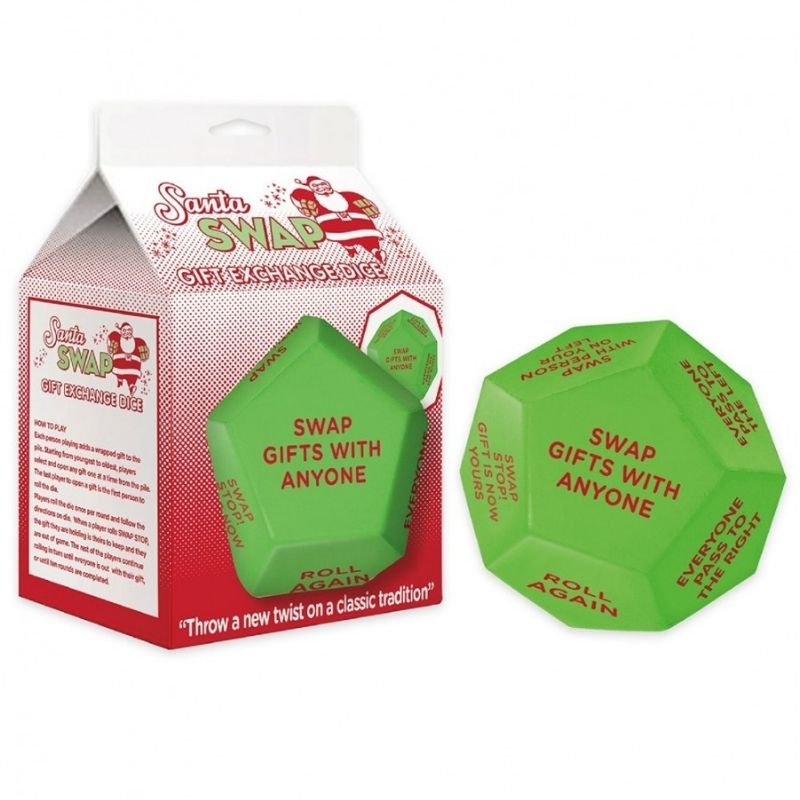 Santa Swap Gift Exchange Dice-Throw A New Twist With Your Secret Santa Gifts-Love Shack Giftware