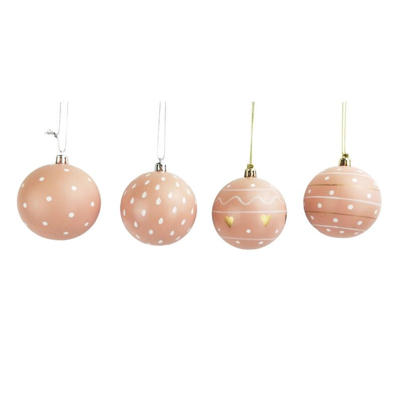 Scandi Baubles Hanging Decoration Pink – Love Shack Giftware