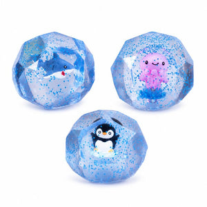 Three Smooshos Super Squeeze Glow Sea Animal Diamond Sphere collectible designs