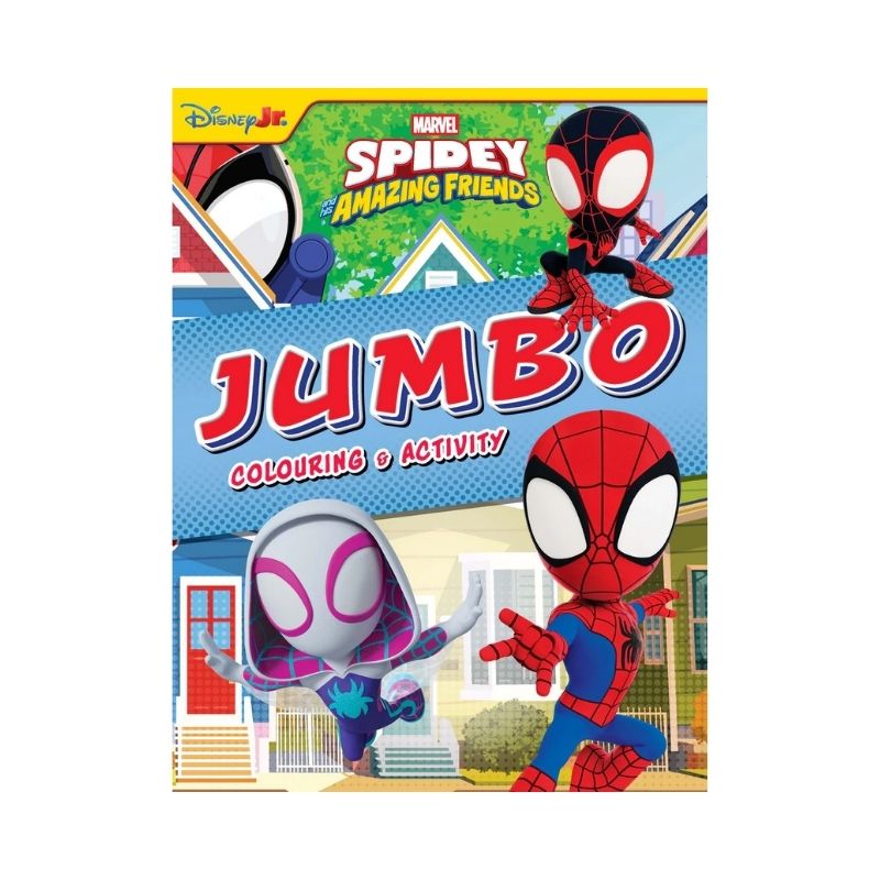 Marvel Spidey and His Amazing Friends Jumbo Colouring and Activity book cover