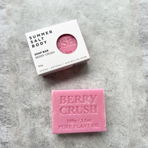 Summer Salt Body – Berry Crush Soap Bar – 100g – Love Shack Giftware (1)