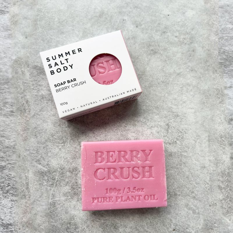 Summer Salt Body – Berry Crush Soap Bar – 100g – Love Shack Giftware (1)