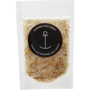 Summer Salt Body – Mini Salt Soak Vanilla & Orange – 70g – Love Shack Giftware