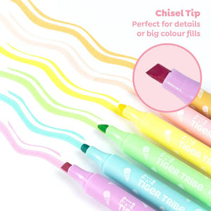 Colorful sundae markers with chisel tip design
