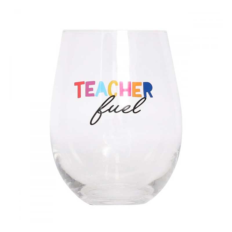 Teacher Fuel Wine Glass – Love Shack Giftware