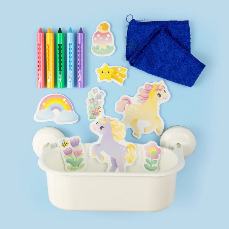 Tiger Tribe Bath Art – Unicorn Toy Set