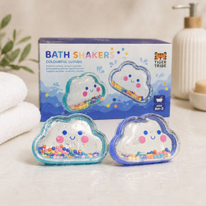 Tiger Tribe Bath Shakers Colourful Clouds packaging box bath toy for kids