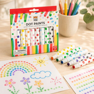 Packaging of Tiger Tribe dot paints with markers and art on paper - Loveshack Giftware