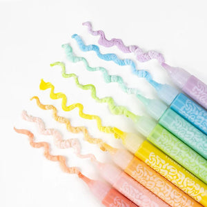 Puffy popcorn pens drawing lines before heat activation
