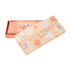 Boxed Jacquard Socks – Give Me Rose – Love Shack Giftware