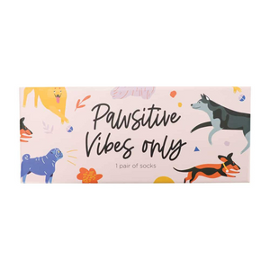 Socks – Pawsitive Vibes – Boxed – Love Shack Giftware