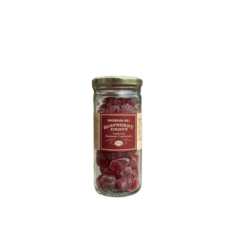 Sovereign Hill Raspberry Drops 185gm – Love Shack Giftware