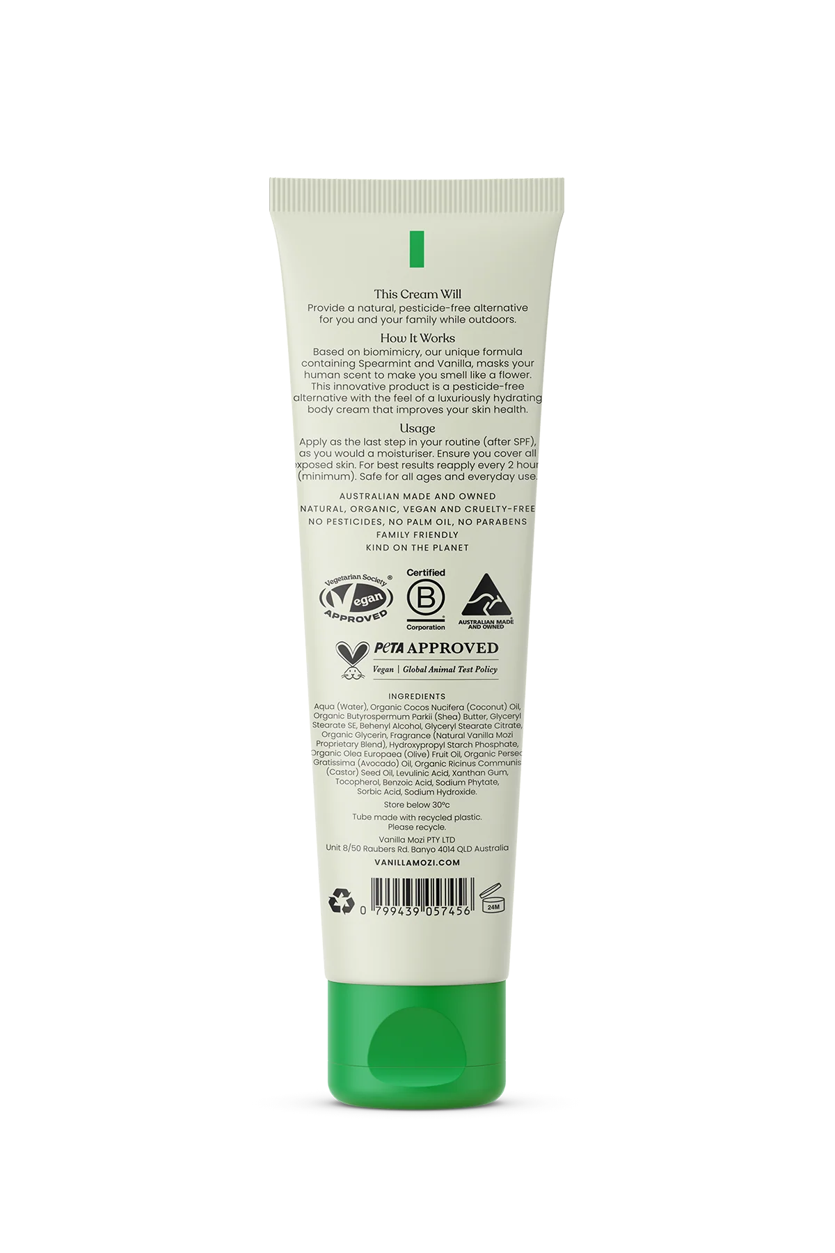 Vanilla Mozi - Outdoor Body Cream 125ML - Love Shack Giftware