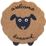 Welcome Baaaack Sheep Doormat Black 55×5 – Love Shack Giftware