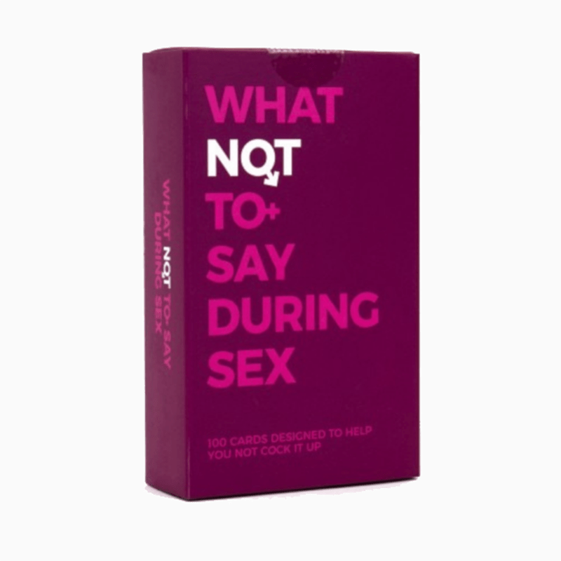 What Not To Say During Sex Cards