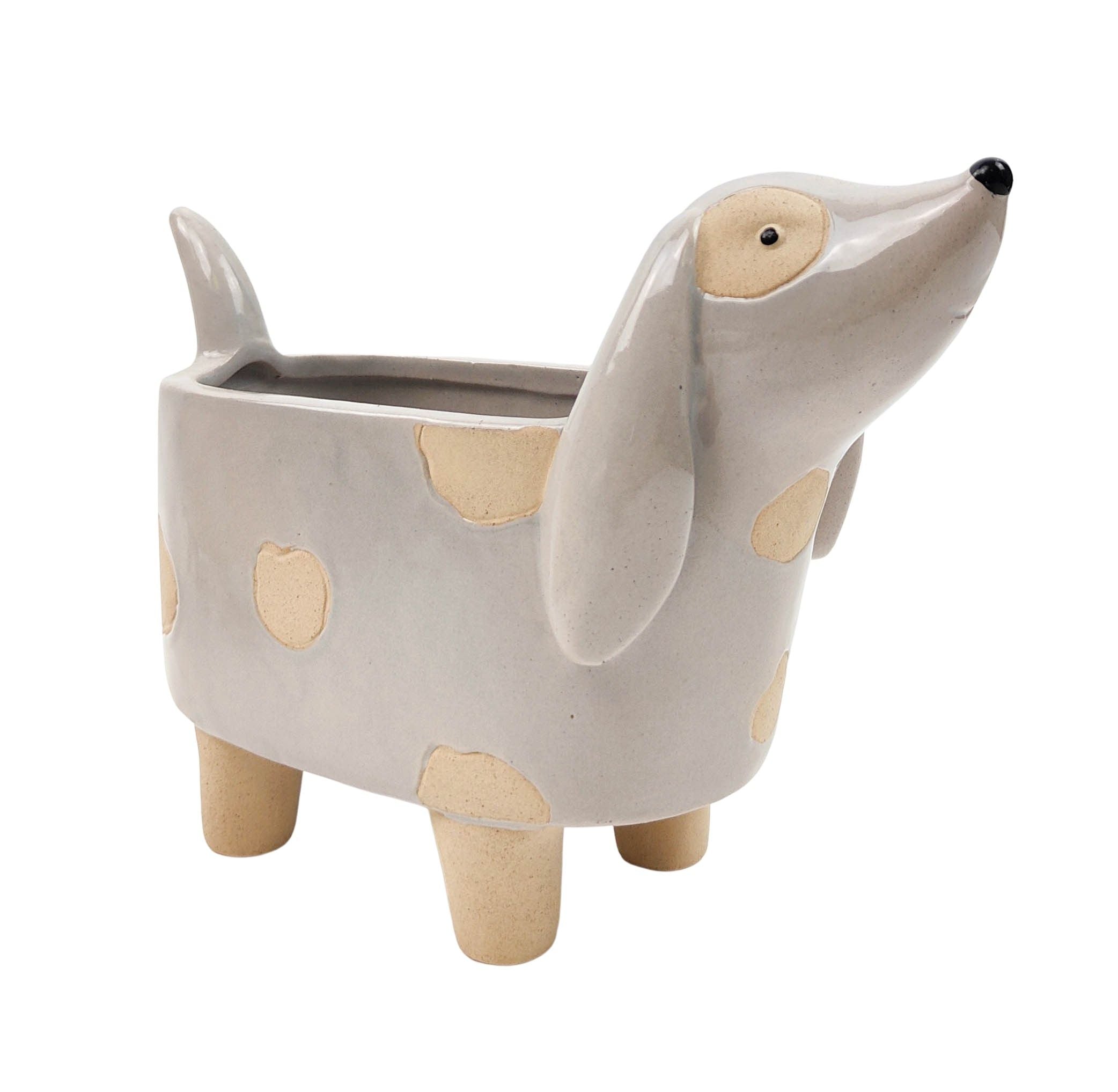 Dog Planter Grey Small – Love Shack Giftware